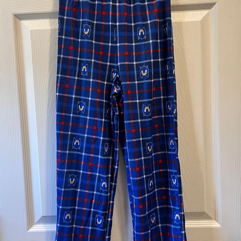 Blue Plaid Kids Pajama Bottoms